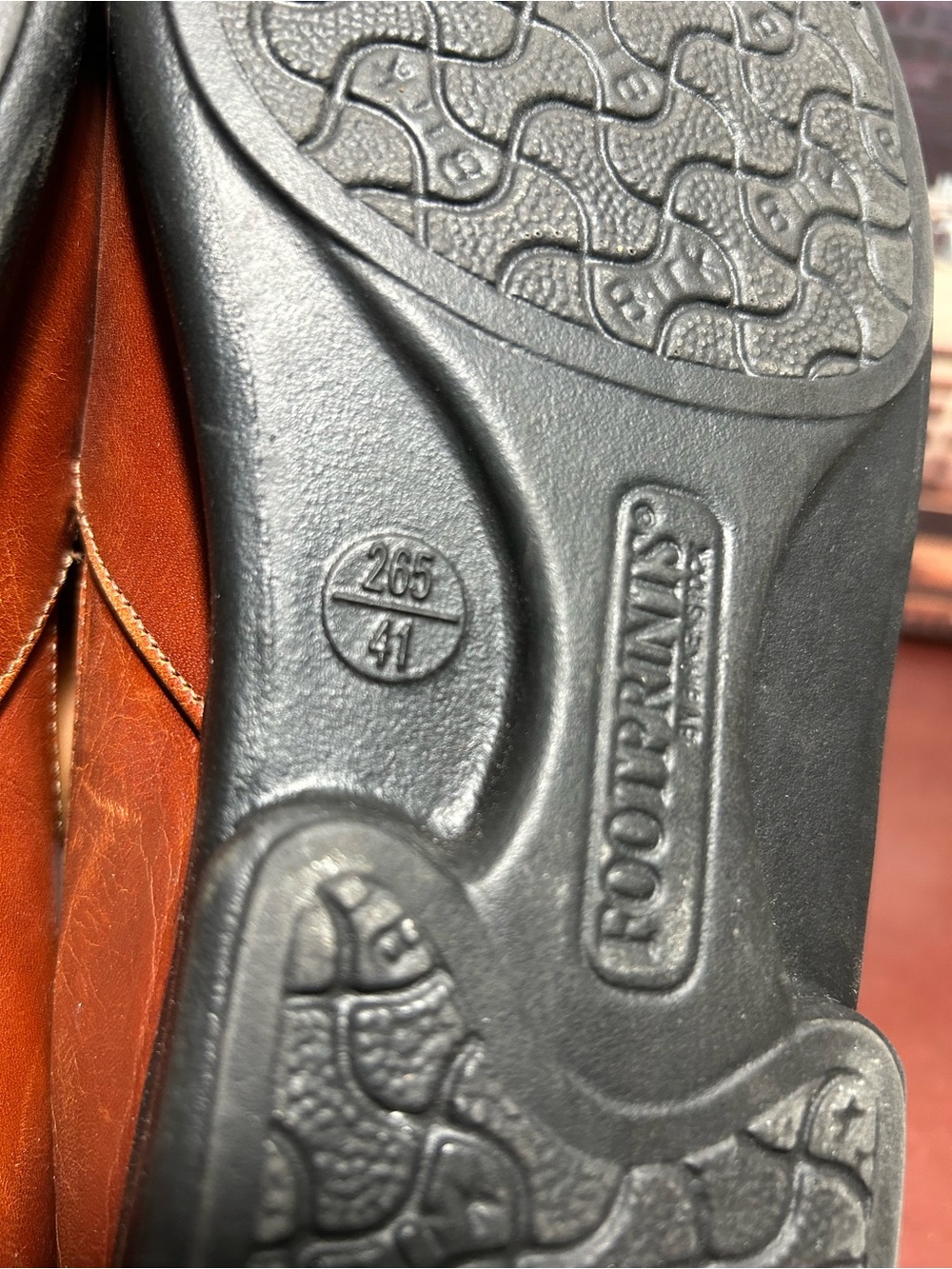 Footprint Women’s Brown Leather Mary Jane Clogs - Comfort sz 41 - Picture 6 of 8